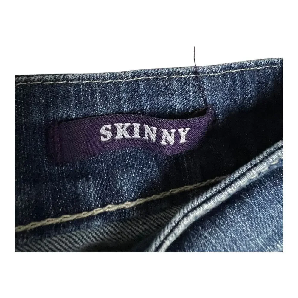 Vigold Womens Jeans Distressed Skinny sz 13 Grunge Casual Basic Denim